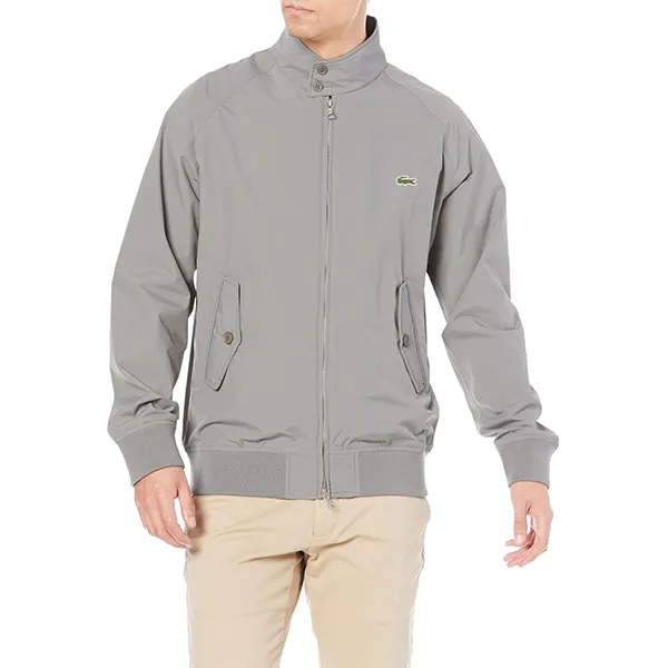 Áo Khoác Nam Lacoste Layer Swing Top Jacket BH063 S7X Màu Xám Size 46