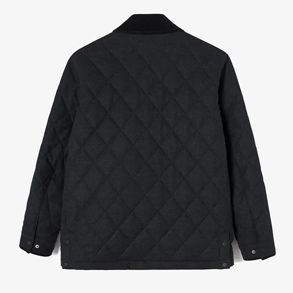 Áo Khoác Nam Lacoste Men's Quilted Jacket BH670E - 050 Màu Đen Size 50 - Thời trang - Vua Hàng Hiệu