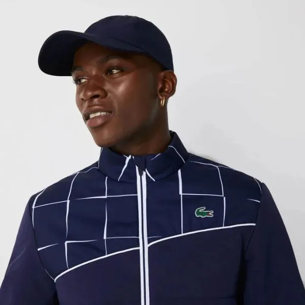 Áo Khoác Nam Lacoste Men's Sport Printed Waterproof Jacket BH2044-525 Màu Xanh Navy Size 50 - Thời trang - Vua Hàng Hiệu