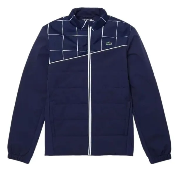 Áo Khoác Nam Lacoste Men's Sport Printed Waterproof Jacket BH2044-525 Màu Xanh Navy Size 50 - Thời trang - Vua Hàng Hiệu