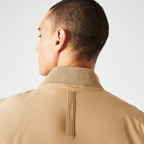 Áo Khoác Nam Lacoste Water-repellent Thermore Insulated Bomber Jacket BH4455 - 02S Màu Be Size 50 - Thời trang - Vua Hàng Hiệu