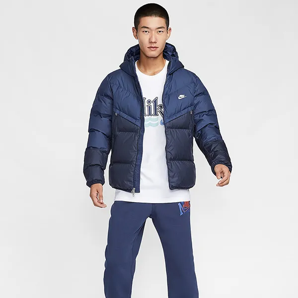 Áo Khoác Nam Nike Sportswear Storm-FIT Windrunner DV1132-410 Màu Xanh Navy Size XL