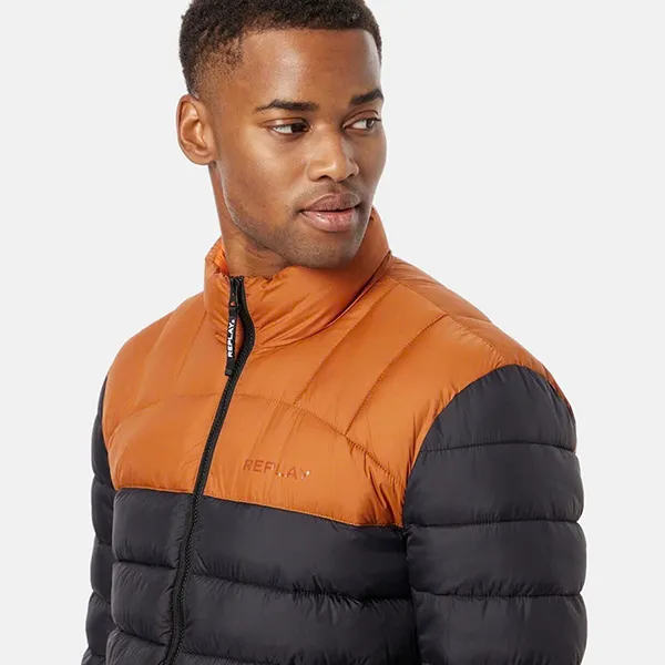 Áo Khoác Nam Replay M8291 000 Jacket Màu Đen - Cam Size XS