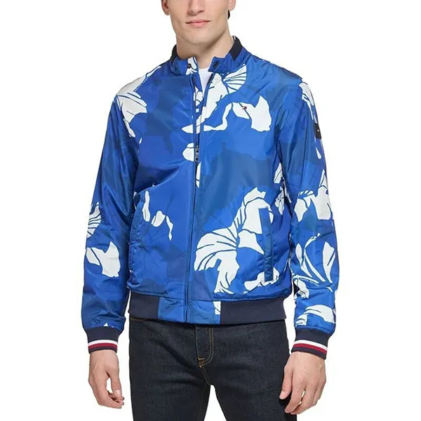 Áo Khoác Nam Tommy Hilfiger Lightweight Spring Bomber Jacket Màu Xanh Blue Size L - Thời trang - Vua Hàng Hiệu