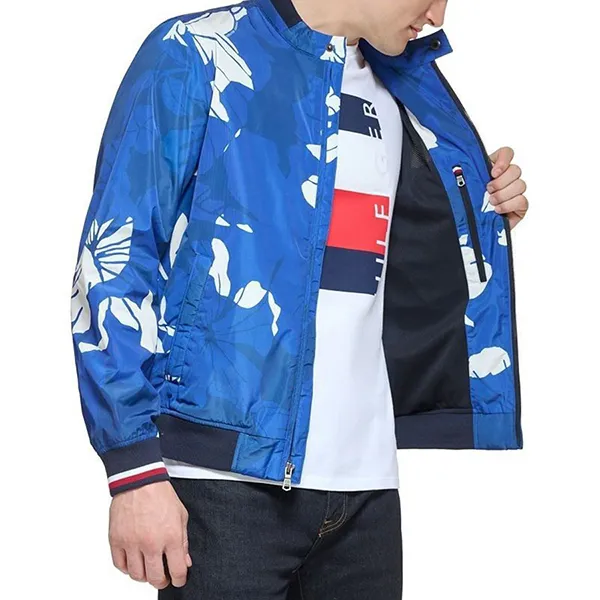Áo Khoác Nam Tommy Hilfiger Lightweight Spring Bomber Jacket Màu Xanh Blue Size L - Thời trang - Vua Hàng Hiệu