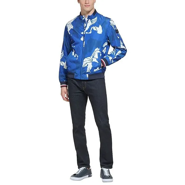 Áo Khoác Nam Tommy Hilfiger Lightweight Spring Bomber Jacket Màu Xanh Blue Size L - Thời trang - Vua Hàng Hiệu