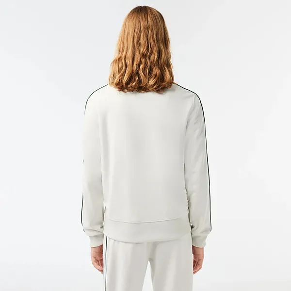 Áo Khoác Nỉ Nam Lacoste Paris Piqué Track Jacket SH1457 70V Màu Trắng Size 5
