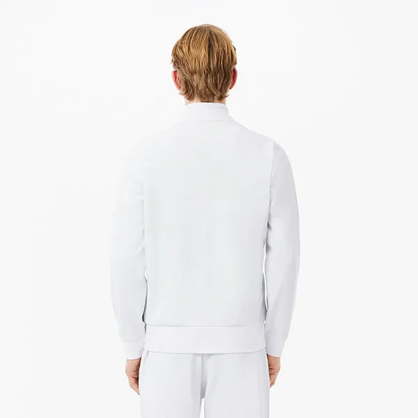Áo Khoác Nỉ Nam Lacoste Zip-Up Tennis Sweatshirt SH3444 - Z92 Màu Trắng Size 4
