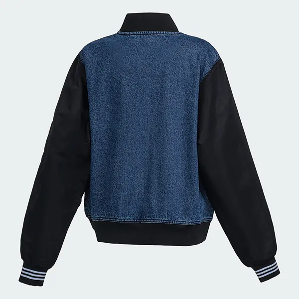 Áo Khoác Nữ Adidas Collegiate Denim Bomber Jacket HL9069 (Form China) Màu Xanh Đen Size M - Thời trang - Vua Hàng Hiệu