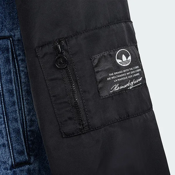 Áo Khoác Nữ Adidas Collegiate Denim Bomber Jacket HL9069 (Form China) Màu Xanh Đen Size M - Thời trang - Vua Hàng Hiệu
