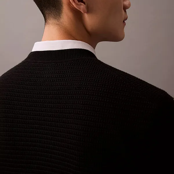 Áo Len Nam Calvin Klein CK Supima Cotton Sweater 40EM303-001 Black Màu Đen Size XS - Thời trang - Vua Hàng Hiệu