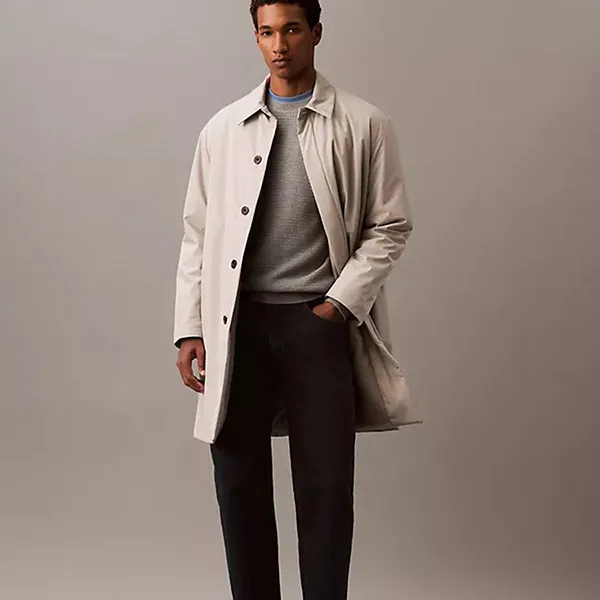 Áo Len Nam Calvin Klein Supima Cotton Sweater 40EM303-030 Màu Xám Size XS - Thời trang - Vua Hàng Hiệu