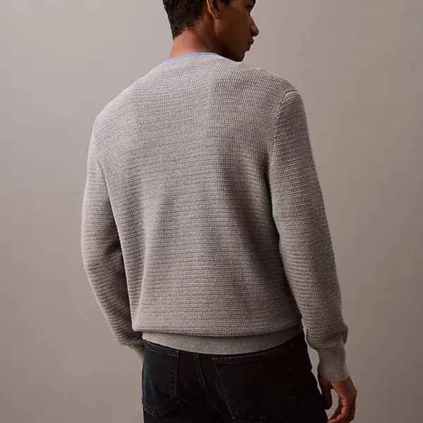 Áo Len Nam Calvin Klein Supima Cotton Sweater 40EM303-030 Màu Xám Size XS - Thời trang - Vua Hàng Hiệu