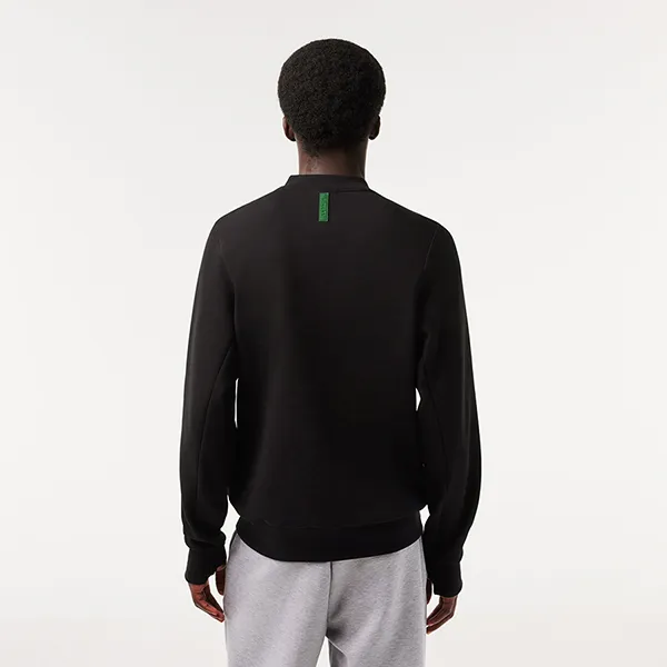 Áo Nỉ Sweater Nam Lacoste Men's Kangaroo Pocket Cotton Sweatshirt SH2695-031 Màu Đen Size 3