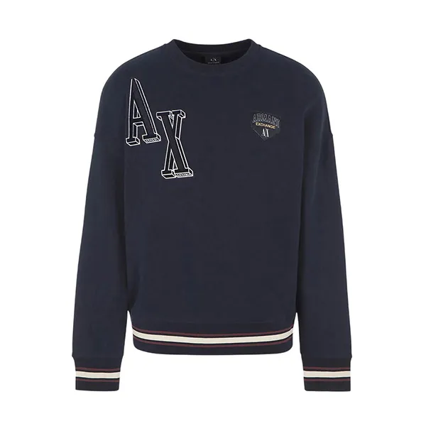 Áo Nỉ Sweater Nam Armani Exchange ZJDPZ 1510 Màu Xanh Navy Size S