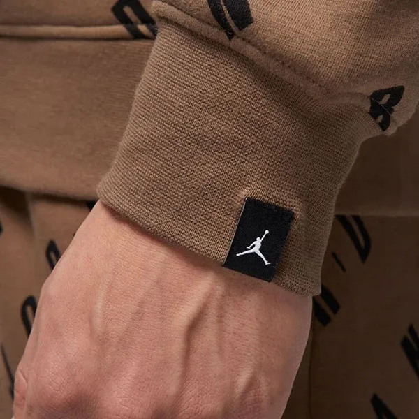 Áo Nỉ Sweater Nam Nike Air Jordan SS23 Basketball Fleece Sweatshirt DX9174-274 (Form Á) Màu Nâu Size XL