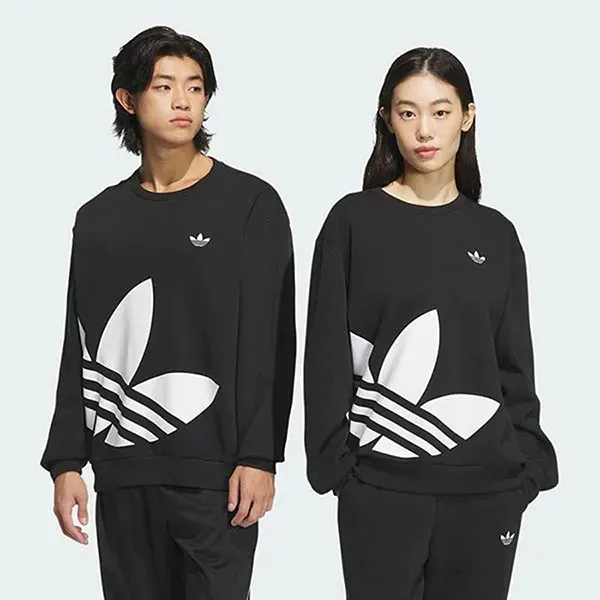 Áo Nỉ Sweater Unisex Adidas JL8383 Màu Đen Size M (Form Á)