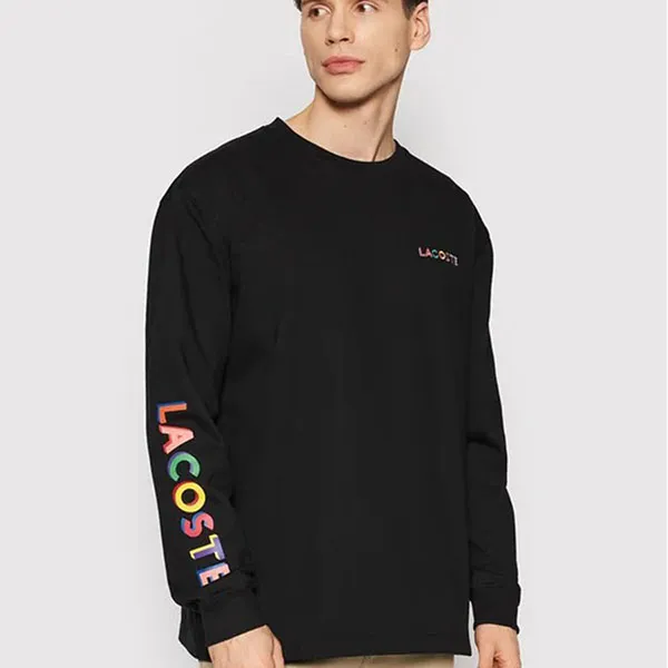 Áo Nỉ Unisex Lacoste TH7292 Màu Đen Size XS