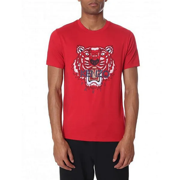 Áo Phông Kenzo Tiger Print Tshirt 5TS0504 186 Màu Đỏ Họa Tiết Size L