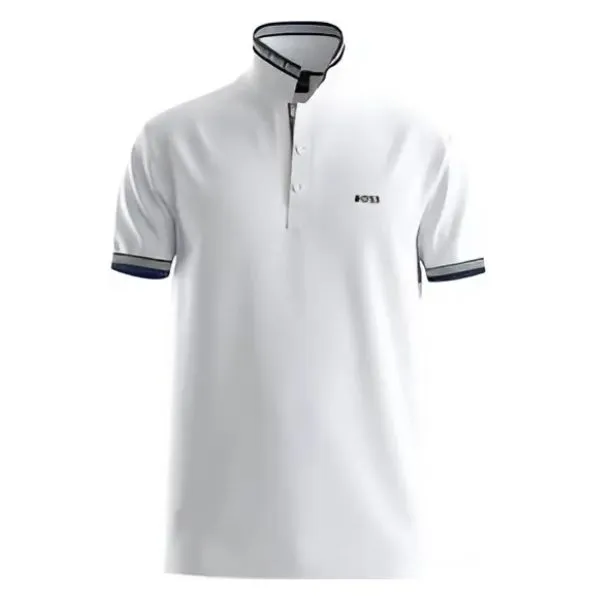 Áo Polo Nam Hugo Boss Paddy Polo Shirt In Cotton Piqué With Logo Undercollar 50469055 106 Màu Trắng Đen Size S - Thời trang - Vua Hàng Hiệu