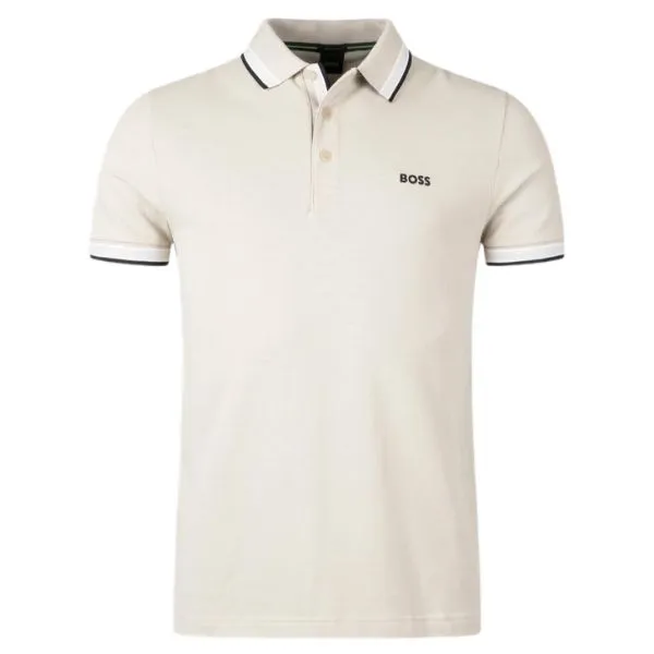 Áo Polo Nam Hugo Boss Paddy Polo Shirt In Cotton Piqué With Logo Undercollar 50469055 271 Màu Be Nhạt Size L - Thời trang - Vua Hàng Hiệu