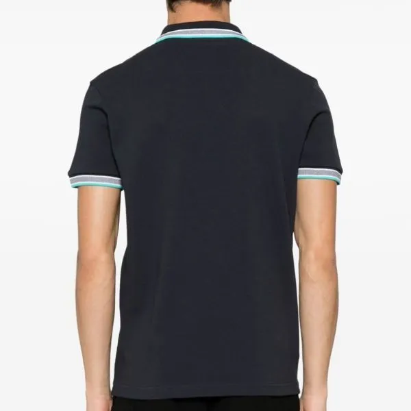 Áo Polo Nam Hugo Boss Paddy Polo Shirt In Cotton Piqué With Logo Undercollar 50469055 404 Màu Xanh Đen Size XL