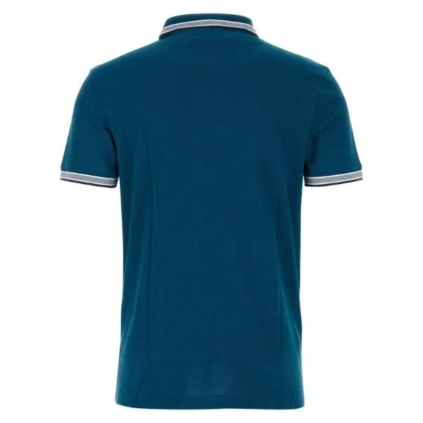 Áo Polo Nam Hugo Boss Paddy Polo Shirt In Cotton Piqué With Logo Undercollar 50469055 435 Màu Xanh Dương Size L