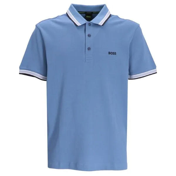 Áo Polo Nam Hugo Boss Paddy Polo Shirt In Cotton Piqué With Logo Undercollar 50469055 459 Màu Xanh Blue Size S - Thời trang - Vua Hàng Hiệu