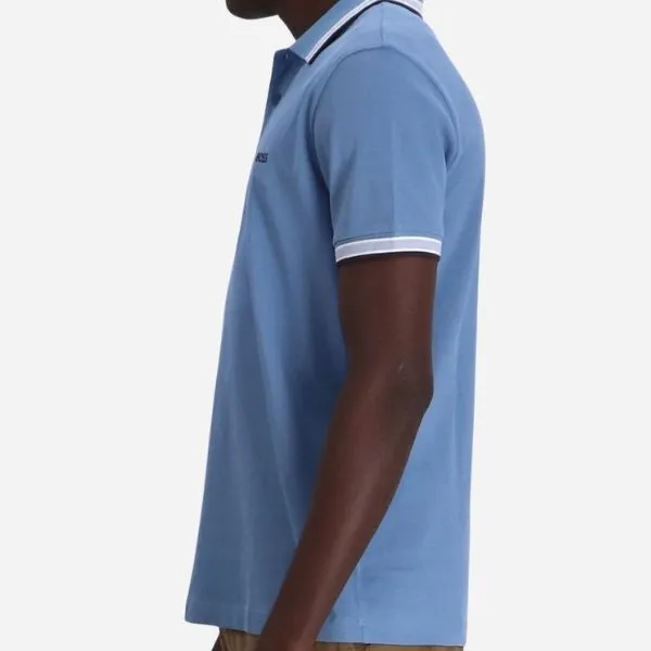 Áo Polo Nam Hugo Boss Paddy Polo Shirt In Cotton Piqué With Logo Undercollar 50469055 459 Màu Xanh Blue Size S - Thời trang - Vua Hàng Hiệu