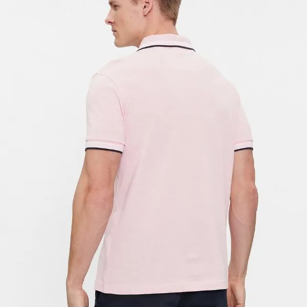Áo Polo Nam Hugo Boss Paddy Polo Shirt In Cotton Piqué With Logo Undercollar 50469055 688 Màu Hồng Nhạt Size XL - Thời trang - Vua Hàng Hiệu