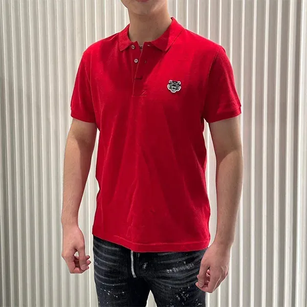 Áo Polo Nam Kenzo Tiger Logo Polo Shirt Màu Đỏ Size S - Thời trang - Vua Hàng Hiệu