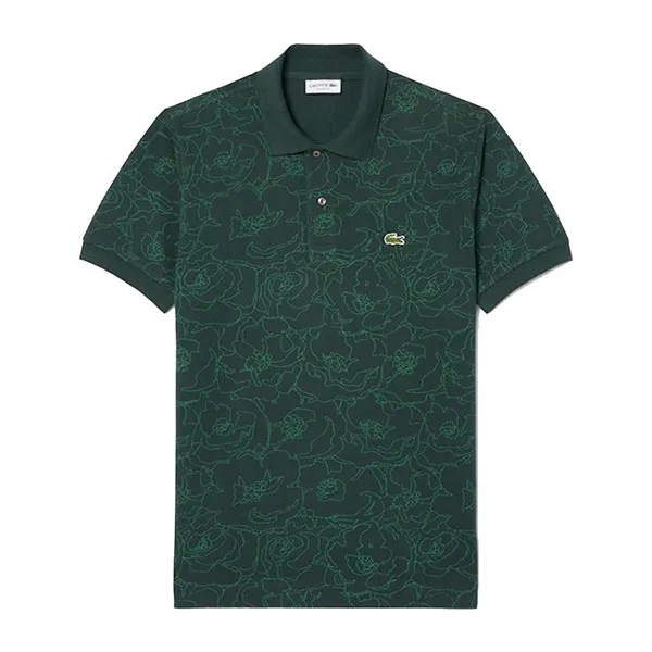 Áo Polo Nam Lacoste Classic Fit Flower Print L.12.12 Polo Shirt PH3598 YZP Màu Xanh Lá Cây Size 4 - Thời trang - Vua Hàng Hiệu