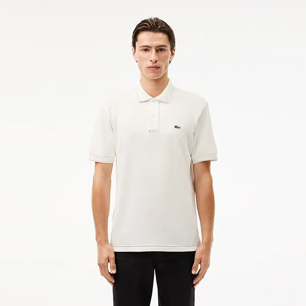 Áo Polo Nam Lacoste Classic Fit L.12.12 Heavy Piqué PH5981 51 70V Màu Trắng Size 4