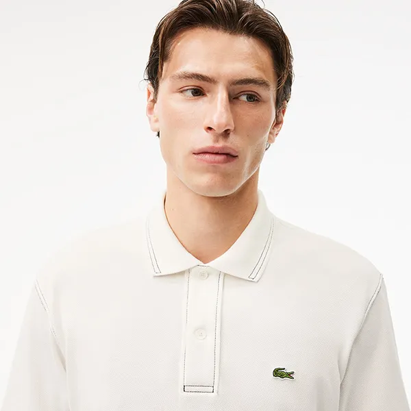 Áo Polo Nam Lacoste Classic Fit L.12.12 Heavy Piqué PH5981 51 70V Màu Trắng Size 4