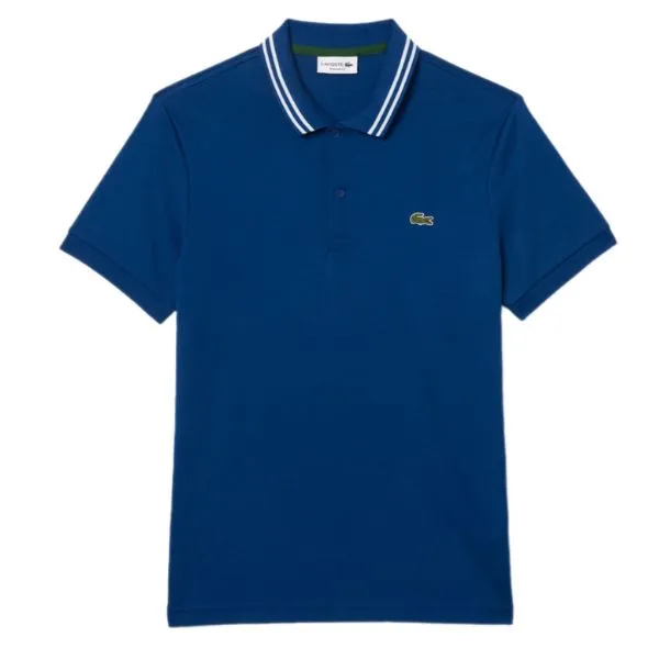 Áo Polo Nam Lacoste Men's Regular Fit Pima Cotton Polo DH5922 HBM Màu Xanh Dương Size 5