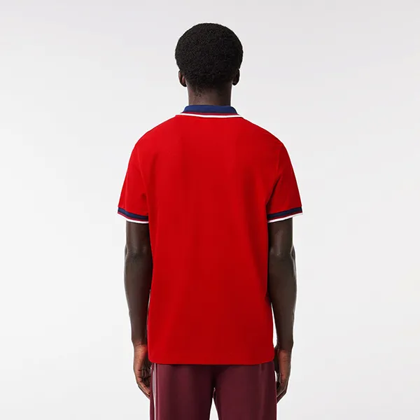 Áo Polo Nam Lacoste Men's Regular Fit Stretch Cotton Piqué PH3461 240 Màu Đỏ Size 5 - Thời trang - Vua Hàng Hiệu