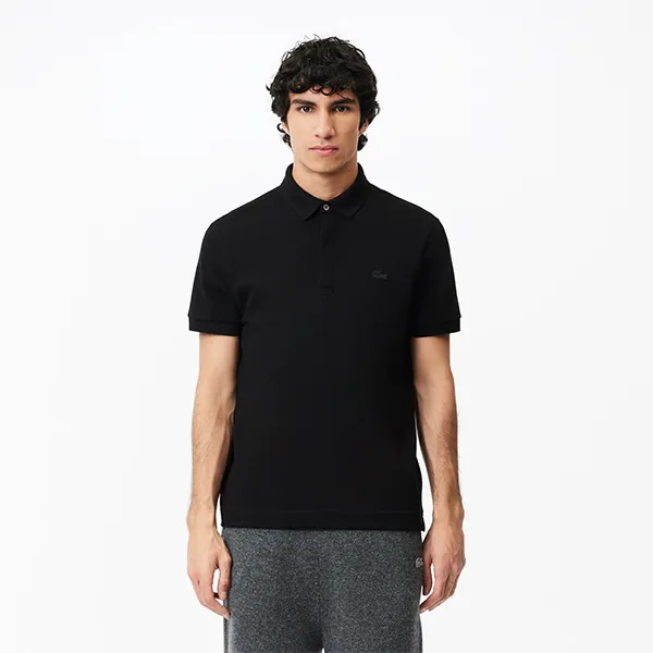 Áo Polo Nam Lacoste Paris Regular Fit Polo Shirt PH5522 031 Màu Đen Size 4 - Thời trang - Vua Hàng Hiệu
