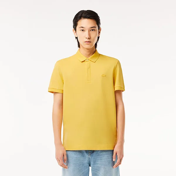 Áo Polo Nam Lacoste Regular Fit Paris Stretch Piqué Polo Shirt PH5522 IY1 Màu Vàng Size 5 - Thời trang - Vua Hàng Hiệu