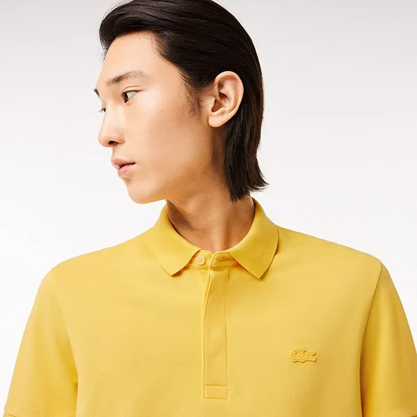 Áo Polo Nam Lacoste Regular Fit Paris Stretch Piqué Polo Shirt PH5522 IY1 Màu Vàng Size 5 - Thời trang - Vua Hàng Hiệu