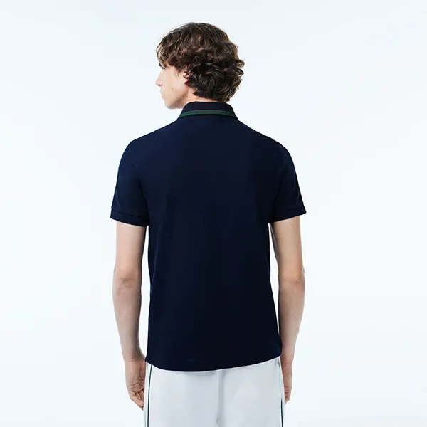 Áo Polo Nam Lacoste Regular Fit Smart Paris Contrast Neck PH1125 166 Màu Xanh Navy Size 6 - Thời trang - Vua Hàng Hiệu