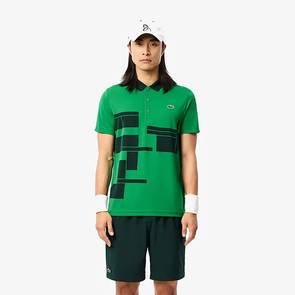 Áo Polo Nam Lacoste Regular Fit Tennis Novak Djokovic Fan DH2568 51 I6W Màu Xanh Green Size 5 - Thời trang - Vua Hàng Hiệu