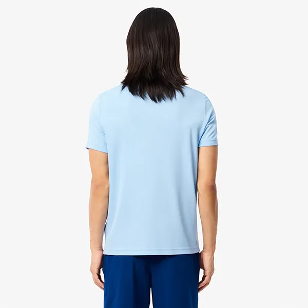 Áo Polo Nam Lacoste Regular Fit Tennis x Novak Djokovic Fan DH2568 IF3 Màu Xanh Blue Size 5