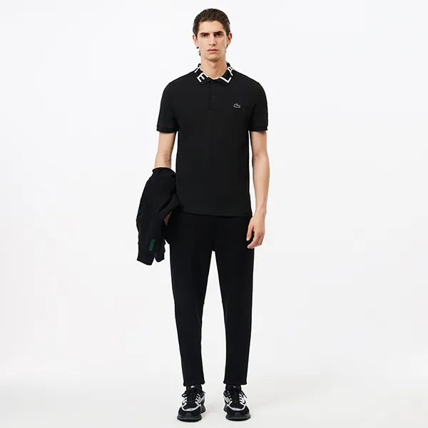 Áo Polo Nam Lacoste Slim Fit Movement Piqué Polo PH7495 031 Màu Đen Size 5