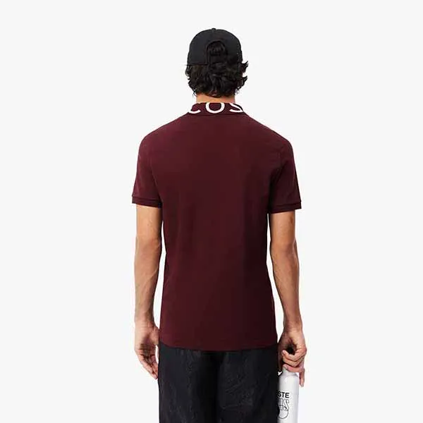 Áo Polo Nam Lacoste Slim Fit Movement Piqué Polo Shirt PH7495 BZD Màu Đỏ Đô Size 5 - Thời trang - Vua Hàng Hiệu