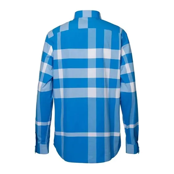 Áo Sơ Mi Nam Burberry Vivid Blue Ip 8065973 Màu Xanh Kẻ Size S