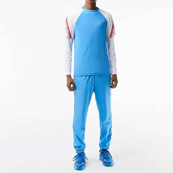 Áo Thun Nam Lacoste Men’s Sport Regular Fit Logo Stripe T-Shirt TH5196 XGI Màu Xanh/Trắng Size 2 - Thời trang - Vua Hàng Hiệu