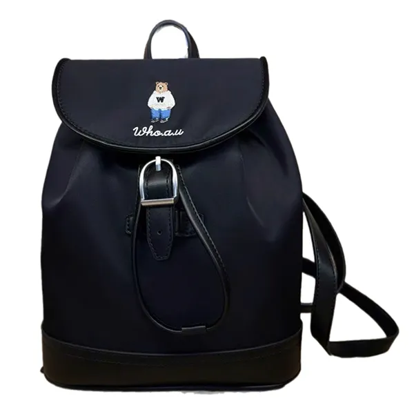Balo WHOAU Steve Canvas Backpack WHBGF2211A Màu Đen - Túi xách - Vua Hàng Hiệu