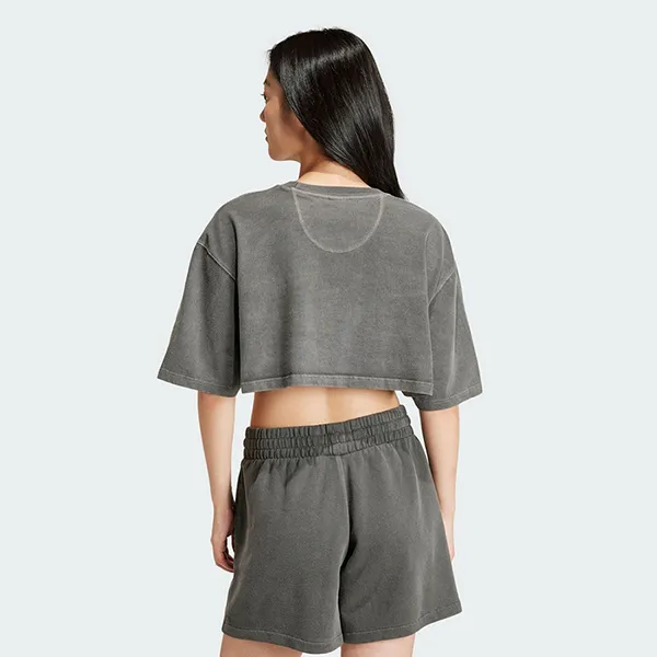 Bộ Quần Áo Cộc Tay Nữ Adidas IT9883-IT4284 Màu Ghi Đậm Size XS (Form Á) - Thời trang - Vua Hàng Hiệu