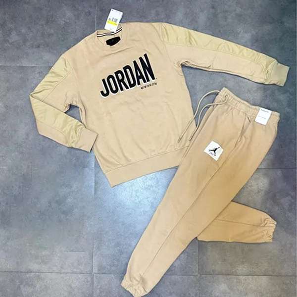 Bộ Quần Áo Nỉ Nam Nike Jordan Sportswear Casual DV7589-277/ DQ7469-277 Màu Be Size L (Form Á) - Thời trang - Vua Hàng Hiệu