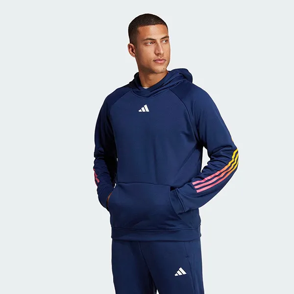 Bộ Quần Áo Thể Thao Nam Adidas Train Icons 3-Stripes Training IC5494/ IC5490 Màu Xanh Navy Size S (Form Á)